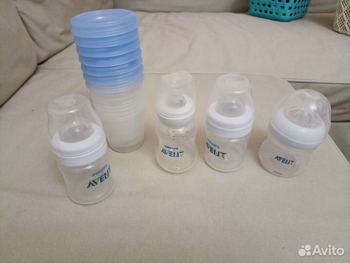 Philips avent бутылочки и контейнеры для молока