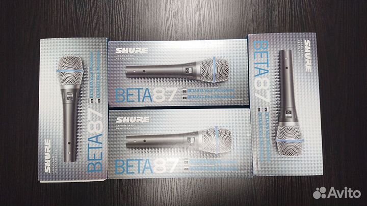 Микрофон вокальный Shure beta 87A новый оригинал