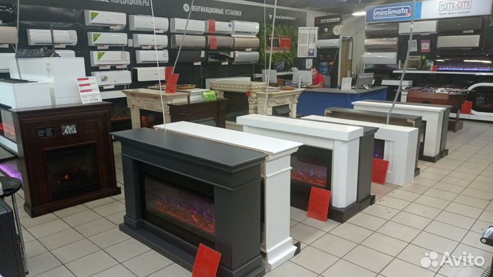Камины электрические, линейные, встраиваемые,очаги