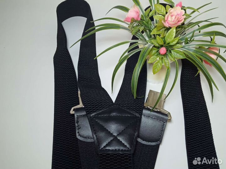 Подтяжки мужские черные