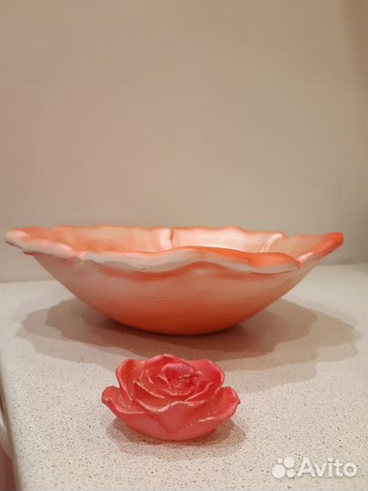 Подсвечник Роза со свечами