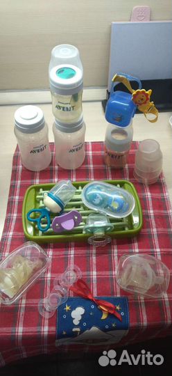 Бутылочки avent и новые пустышки avent