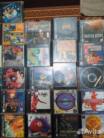 Диски на sony playstation 1 - 42шт