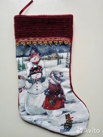 Носок новогодний для подарков