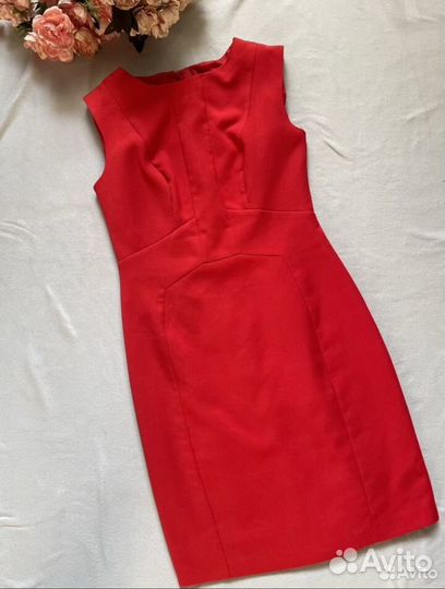 Вечернее красное платье 42