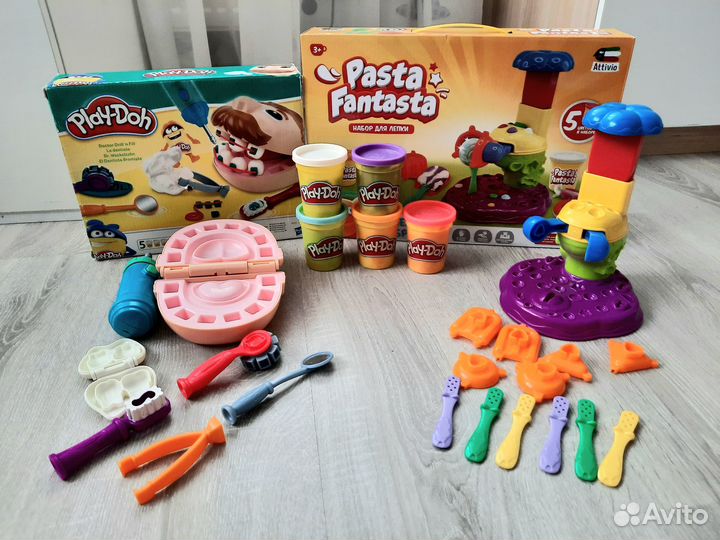 2 Набора для лепки Play-Doh + пластилин