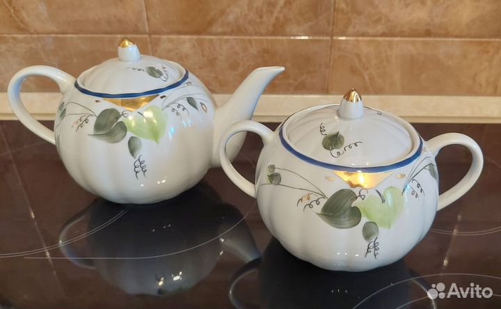 Чайник и сахарница дулево