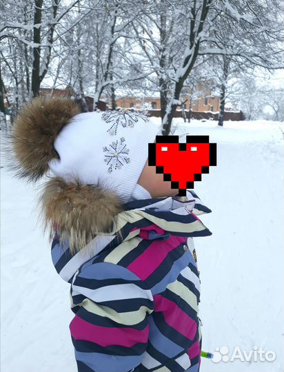 Шапка зимняя для девочки 50-53