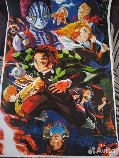 Плакат с аниме Demon Slayer