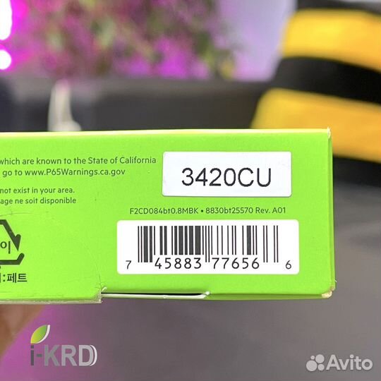 Thunderbolt 3 USB-C 0.8м Belkin, 40Gbps (новый)