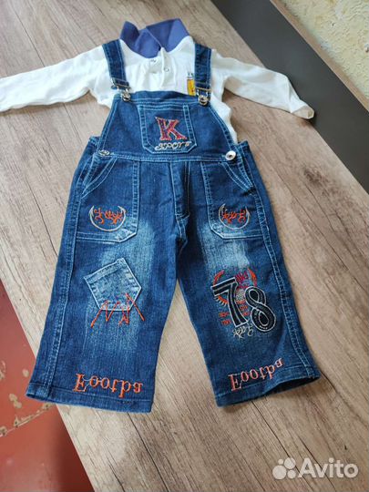 Джинсовый комбинезон