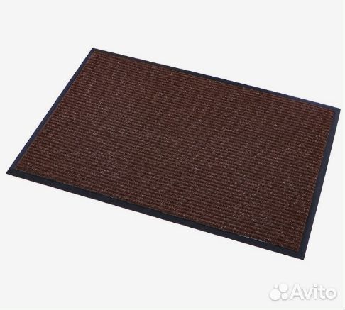 Коврик придверный влаговпитывающий, коричневый