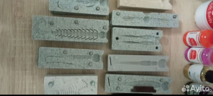 Набор форм для силиконовых приманок