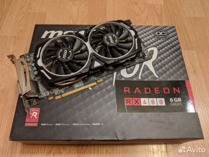 Видеокарта Msi Armor Rx 480 8Gb