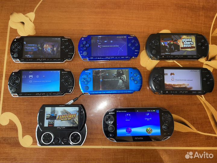 Sony PSP прошитая много игр