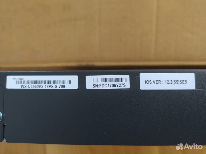 Коммутатор Cisco PoE 48 WS-C3560V2-48PS