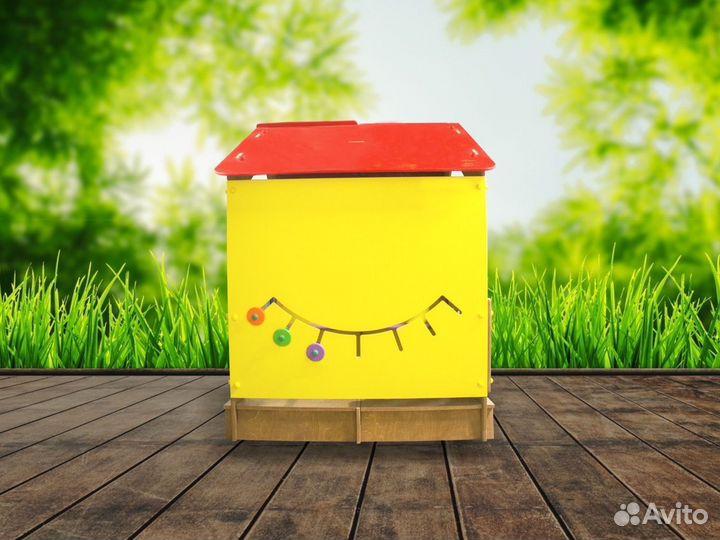 Домик-трапеция детский уличный игровой развивающий