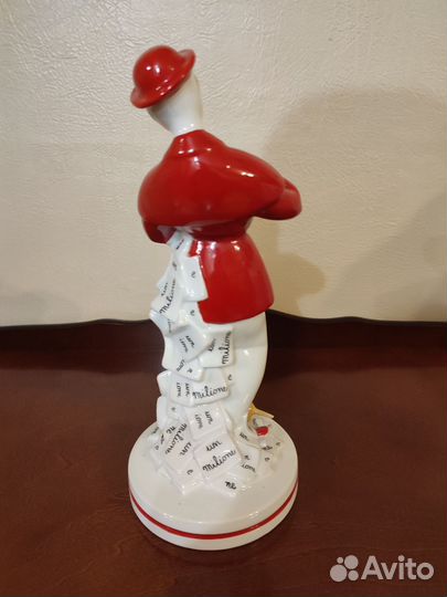 Статуэтка клоуна. Фарфор. Европа