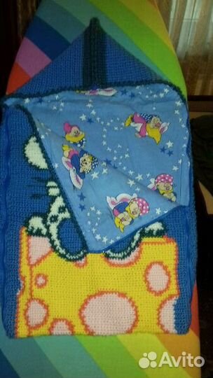 Вязаный конверт на выписку