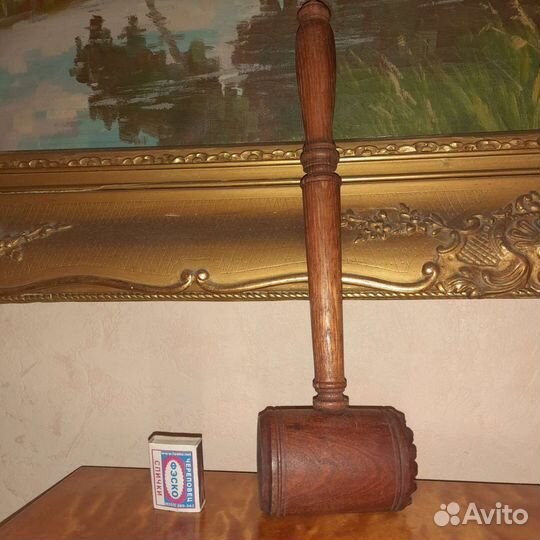Молоток старинный дерево доя отбивных