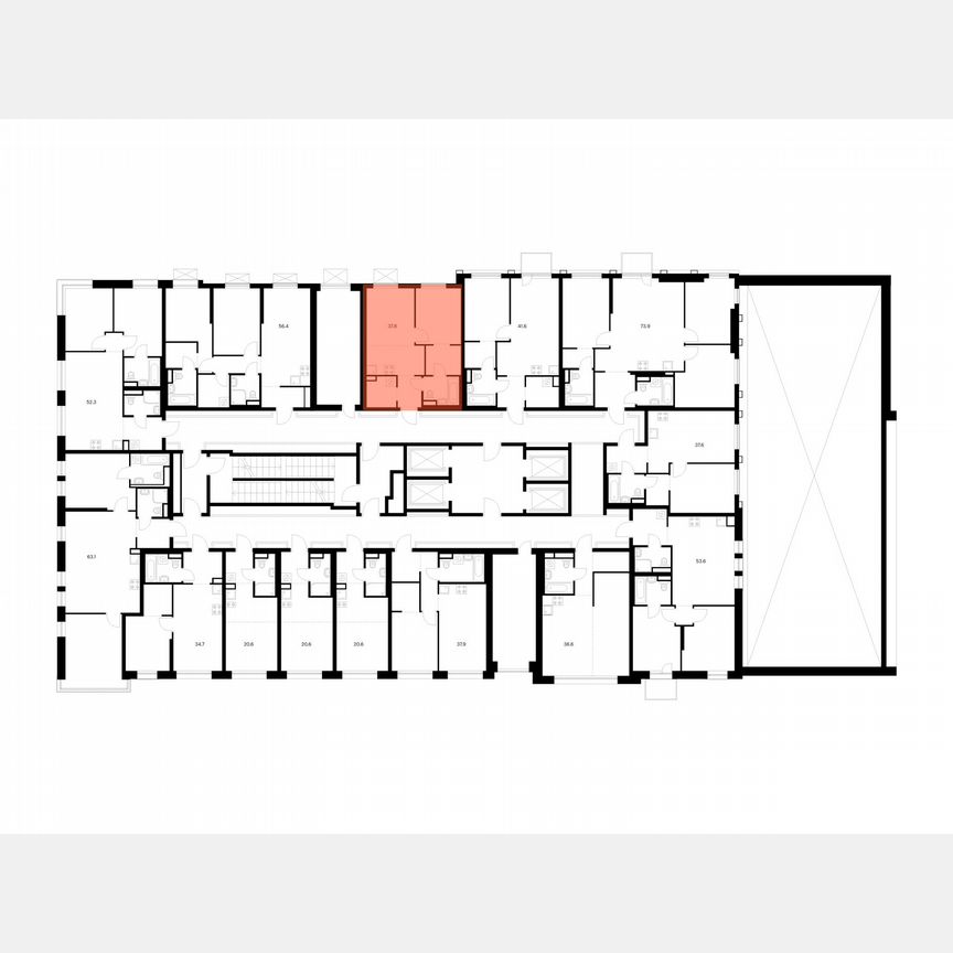 1-к. квартира, 37,8 м², 2/37 эт.