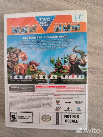 Диск с игрой Skylanders Trap Team для Wii U