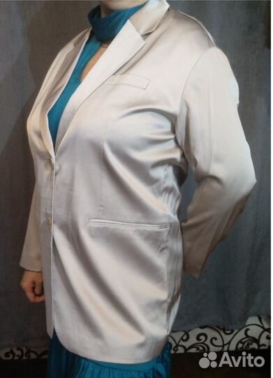 Пиджак жакет женский атласный