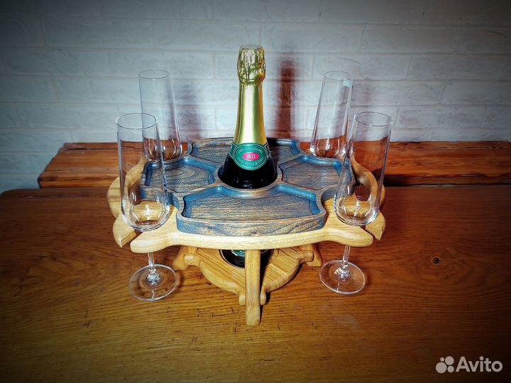Винный столик менажница