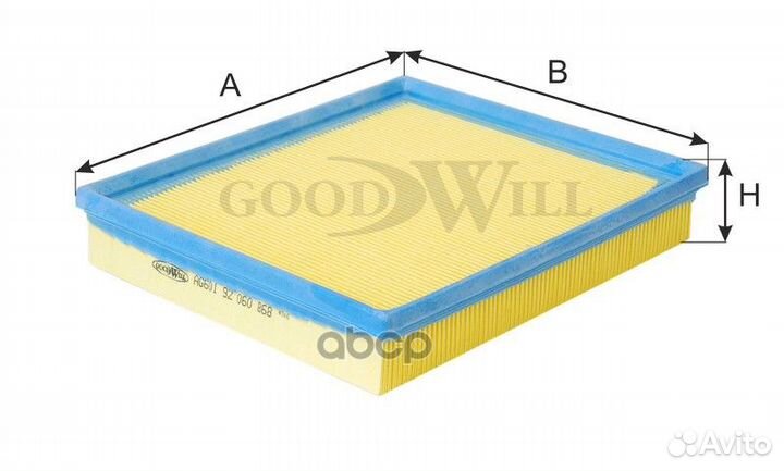 Фильтр воздушный AG601 AG601 Goodwill