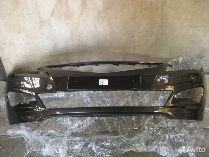 Передний бампер Solaris рестайлинг цвет кофейный