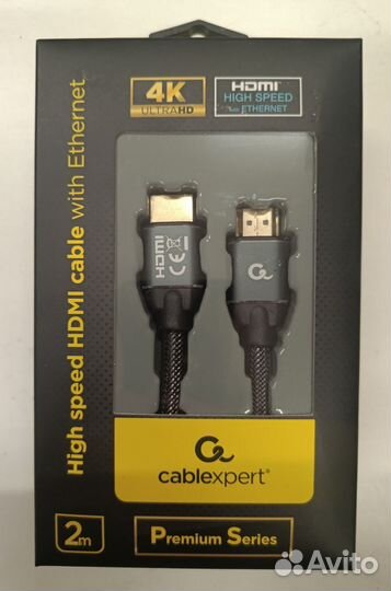 Кабель hdmi High Speed 4K UHD 60Hz, Cablexpert