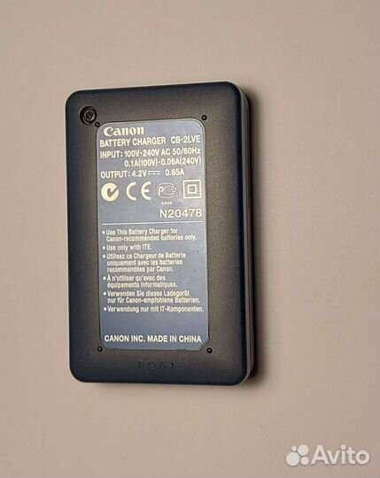 Зарядное устройство canon CB-2LVE CB-2LYE и др