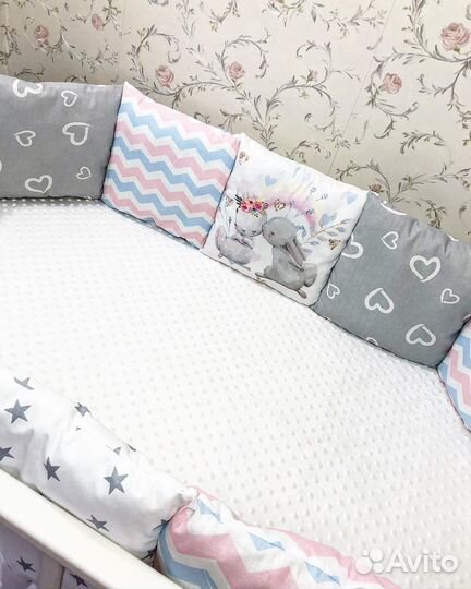 Новые бортики в кроватку