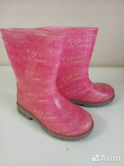 Резиновые сапоги для девочки