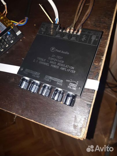 Усилитель 2.1 zk-tb21 fosi audio 50w x2 + 100w sub