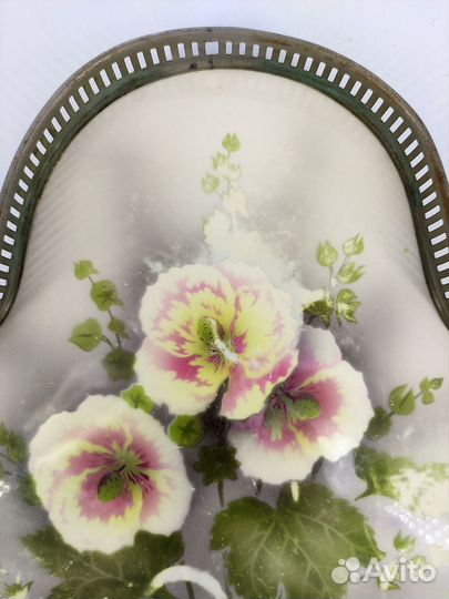 Поднос фигурной формы Villeroy & Boch. Антиквариат