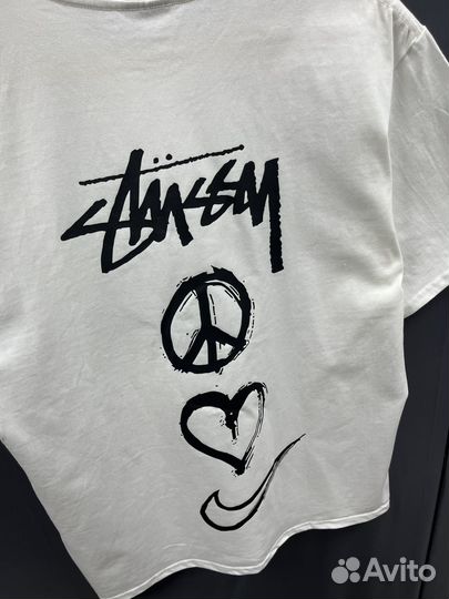 Футболка nike stussy шикарная (стиль 2024)