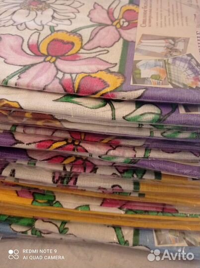 Кухонные полотенца, фартук, салфетки. Лён, хлопок