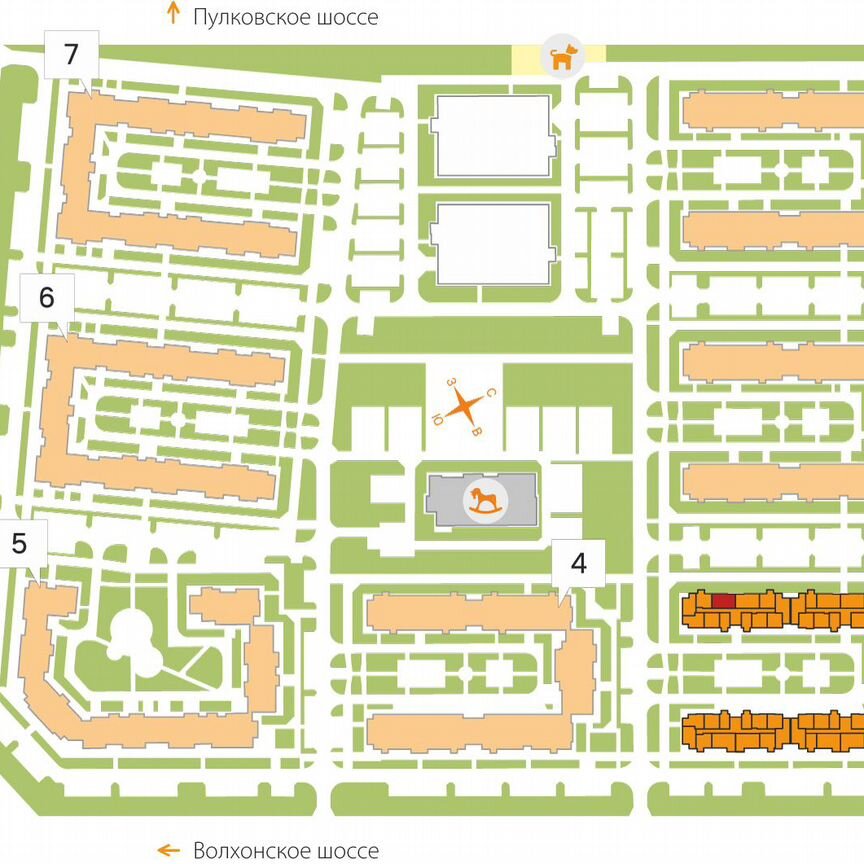 2-к. квартира, 56,1 м², 4/5 эт.