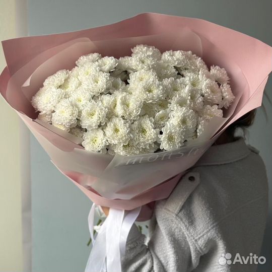 Букет-гигант с кустовой хризантемой