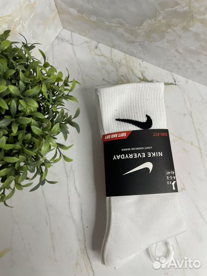 Носки nike новые белые длинные