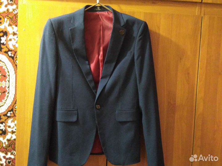 Пиджак мужской тёмно синий