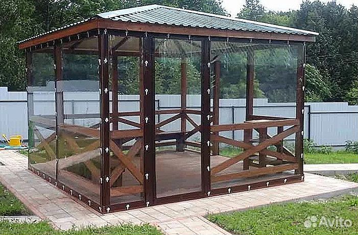 Шторы пвх для беседки