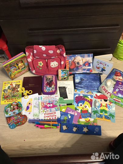 Детские книги пазлы пакетом