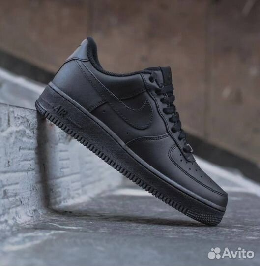 Кроссовки Nike air force 1 черные