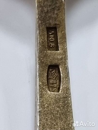 Кофейные ложки серебро 875