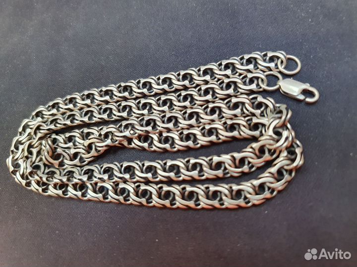 Серебряная цепь бисмарк 28.7грамм