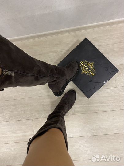 Сапоги ботфорты 38-39 размер