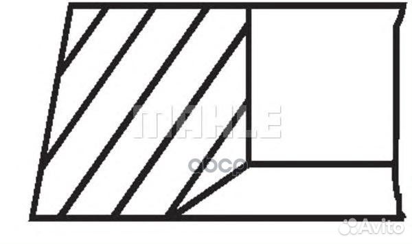 Кольца поршневые 01020N0 Mahle/Knecht