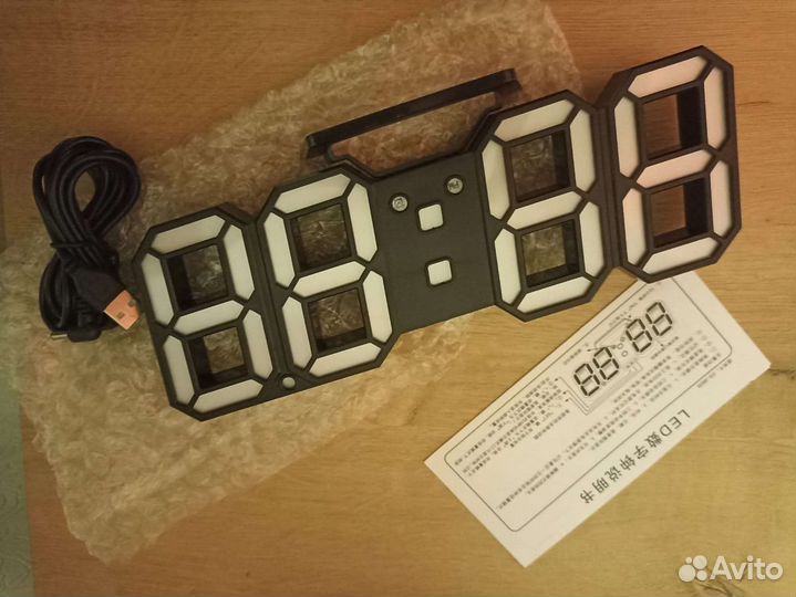 3 D часы цифровые светодиодные